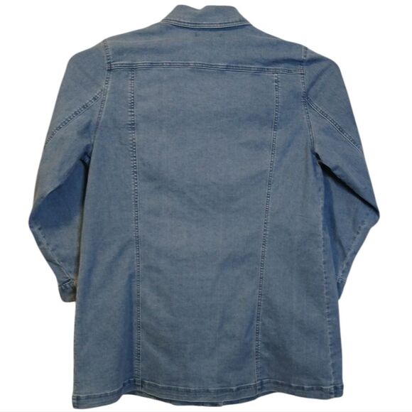 🎀Jessica London Long Denim Jacket 20W - Picture 3 of 8